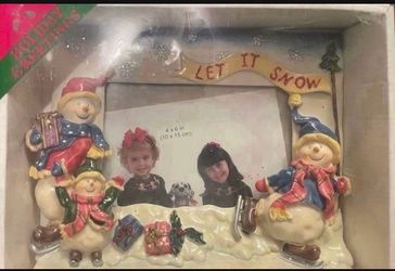 Snowman Frame- BRAND NEW