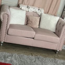 Beautiful Pink Loveseat