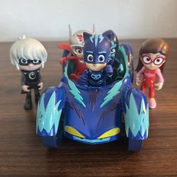 PJ Masks 5 Figures & Car