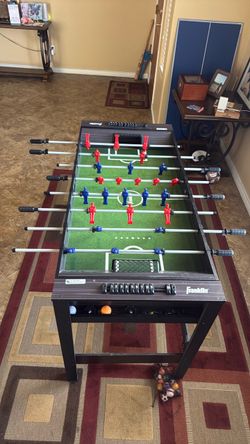 Foosball, ping pong and pool table