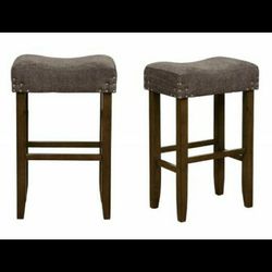 Sheena 29" Gray Bar Stool, Set of 2

