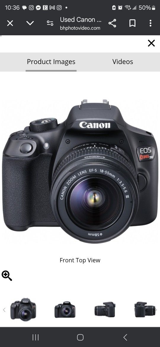 Canon EOS REBEL T6  1300D CAMERA