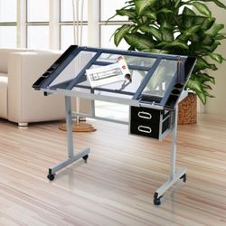 Drawing table with drawers