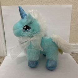 Blue unicorn, plush