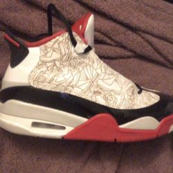 Size 6.5 Jordan Dub Zero (White Varsity Red)