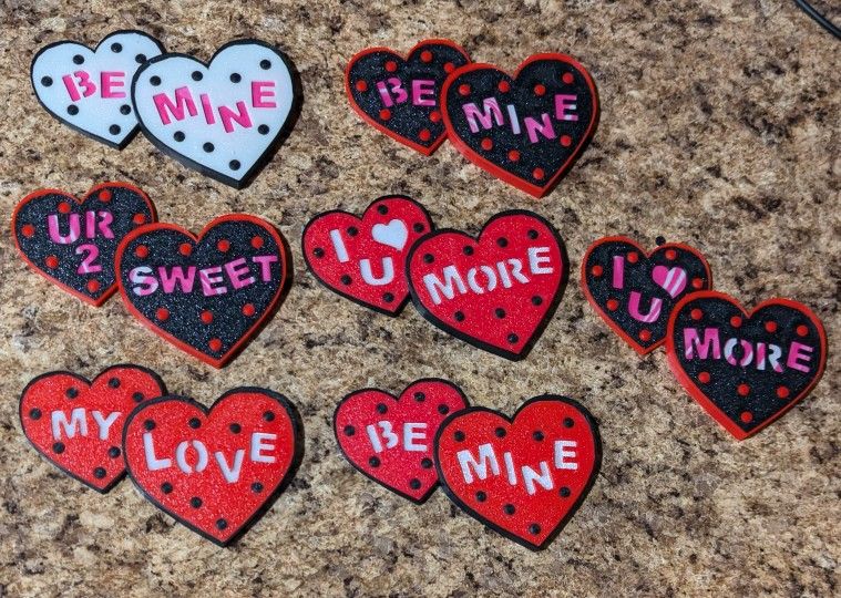 Homemade Polkadot Valentine Hearts