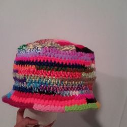 Scrap Yarn Bucket Hat