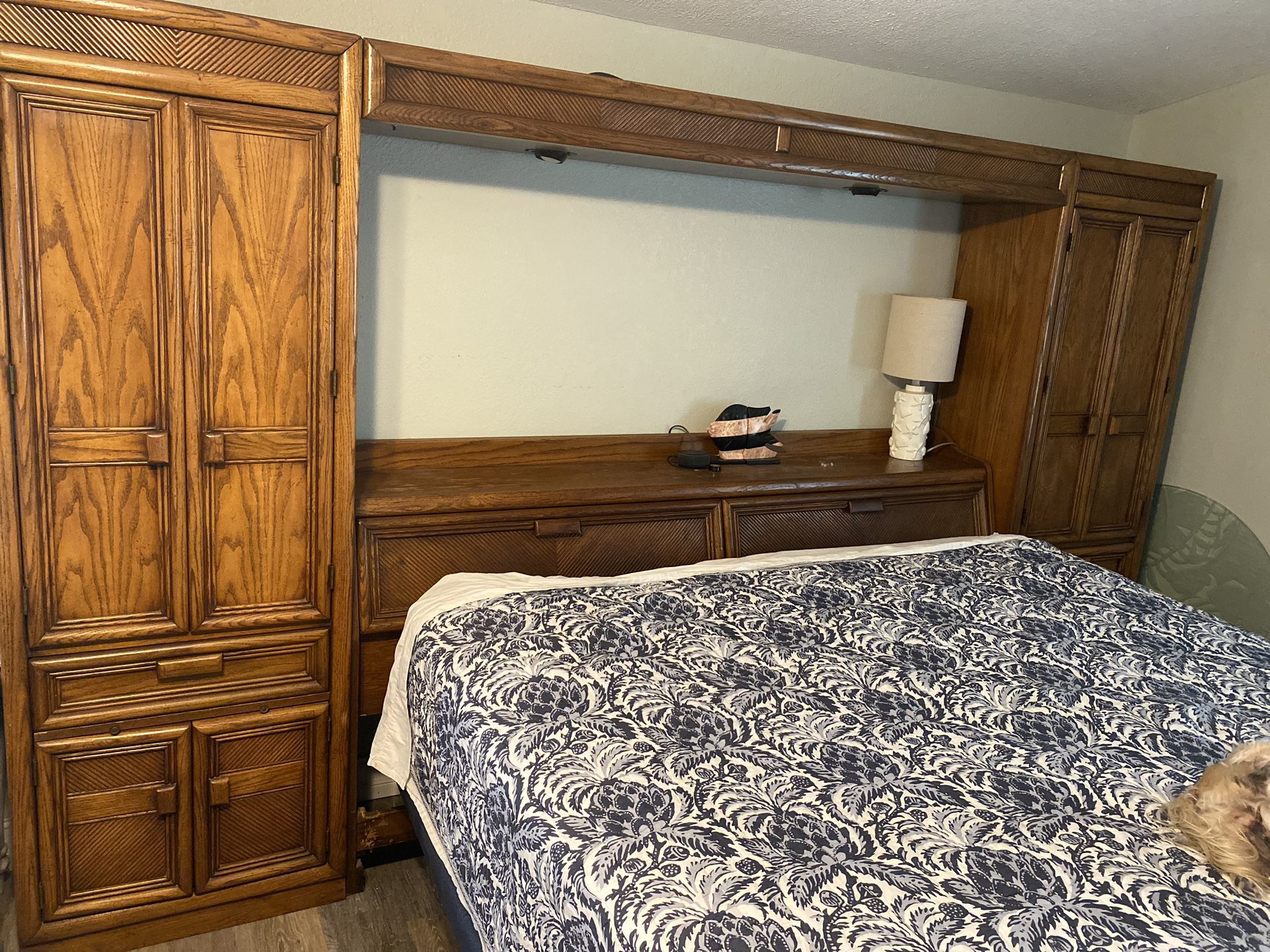 King Size Bed, Dresser And Armoire