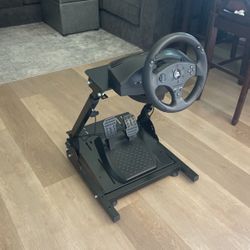 PS4 Steering Wheel with Mount Base