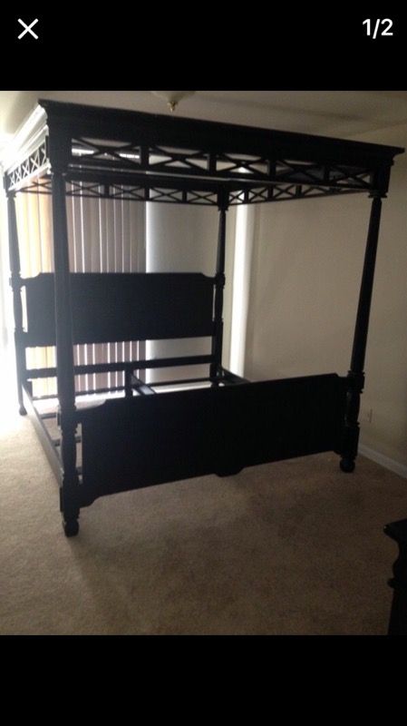 King size bed canopy value city