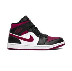 🔥 Air Jordan 1 Mid Men’s Size US-10.5 – Black/Noble Red-White – Brand New, Never Worn! 🔥