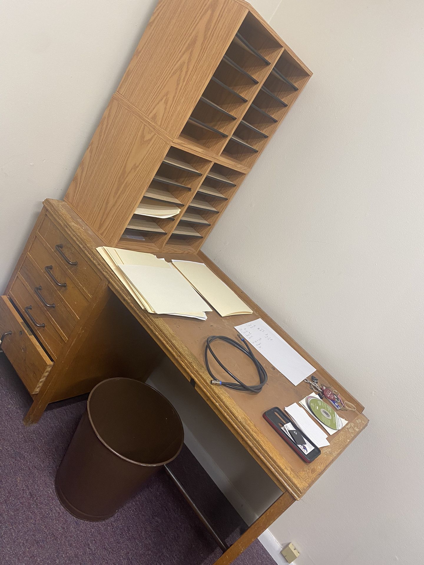 Free Filing Cabinets (2 Left!), Desks, & Picture 