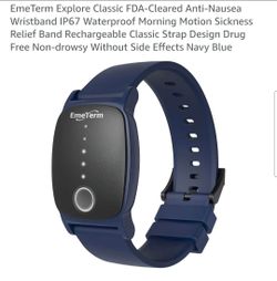 Anti-Nausea Wristband IP67 Waterproof Morning Motion Sickness Relief Band Rechargeable Classic Strap Design Drug Free Non-drowsy Without Side Effects 
