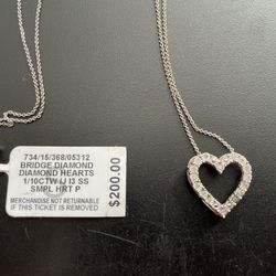 Diamond Heart Necklace 