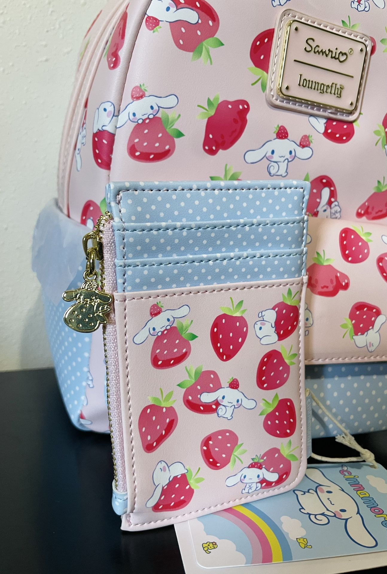 Loungefly Sanrio Cinnamoroll Strawberries Mini Backpack Loungefly Sanrio Cinnamoroll Strawberry | Mercari main image 4