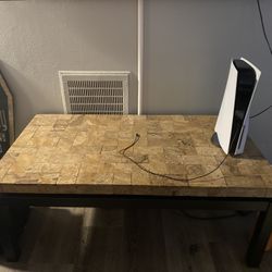 Stone Coffee And End Table  