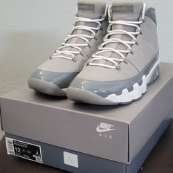 Jordan 9 retro cool grey size 12