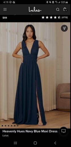 Navy Blue Long Dress