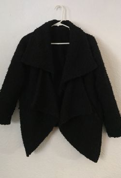Black teddy coat size small