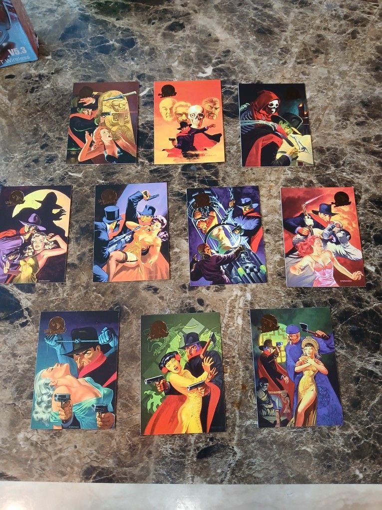 THE SHADOW LEGEND TRADING CARD SET L1 - L10 1994 TOPPS NM
The product is a set of 10 non-sport trading cards from 1994 Topps featuring cards from th
