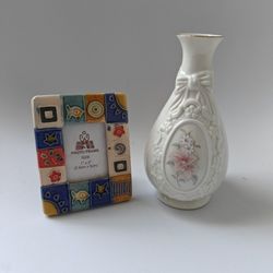 Vase + Small Photo Frame 