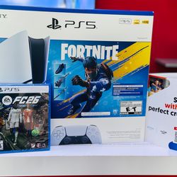 PlayStation 5 disc with Fortnite Bundle available on payments