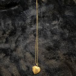 925 Heart Locket with Box Chain