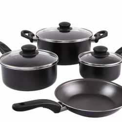 Cookware  Set Black brand new 7 pcs only 22$