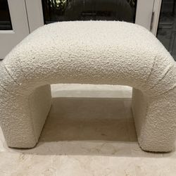 Crate & Barrel - Martini Small Upholstered Ottoman by Leanne Ford