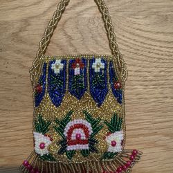 Miniature Beaded Coin Purse 