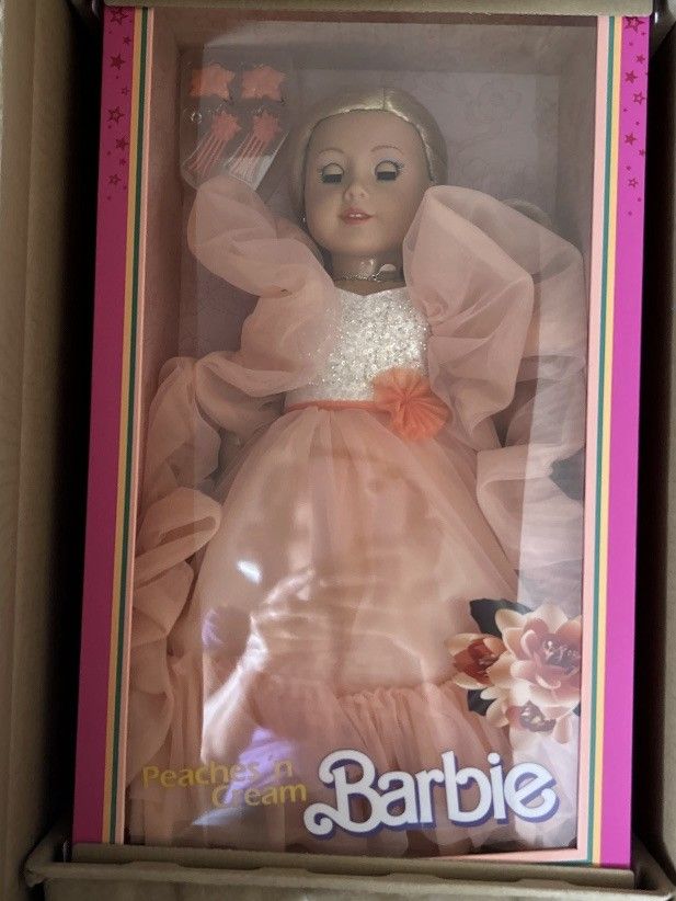 American Girl Barbie Doll Peaches ‘N Cream Collector Doll Blonde Limited Edition New In Hand