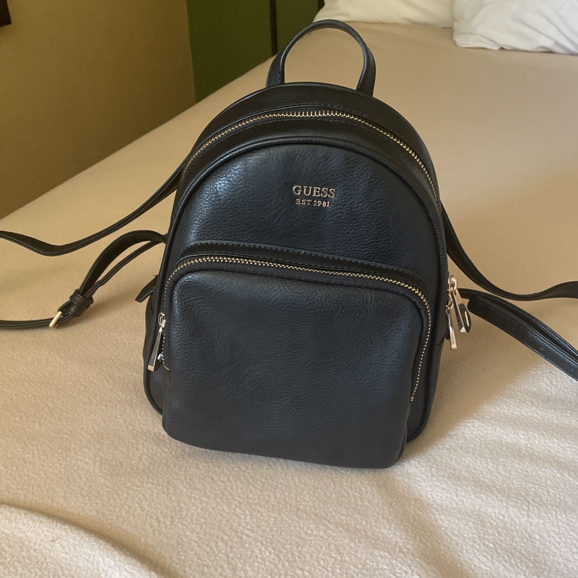 Blk GUESS Mini Backpack