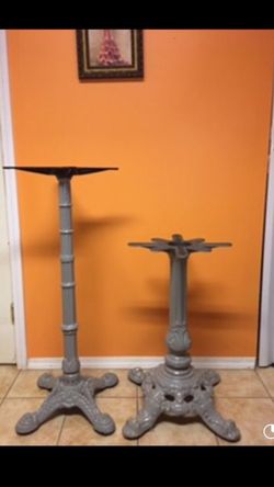Cast iron table bases no top