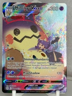 Mimikyu VMAX TG17 Trainer Gallery Full Art Holo Pokémon Gothcore TCG Card!!