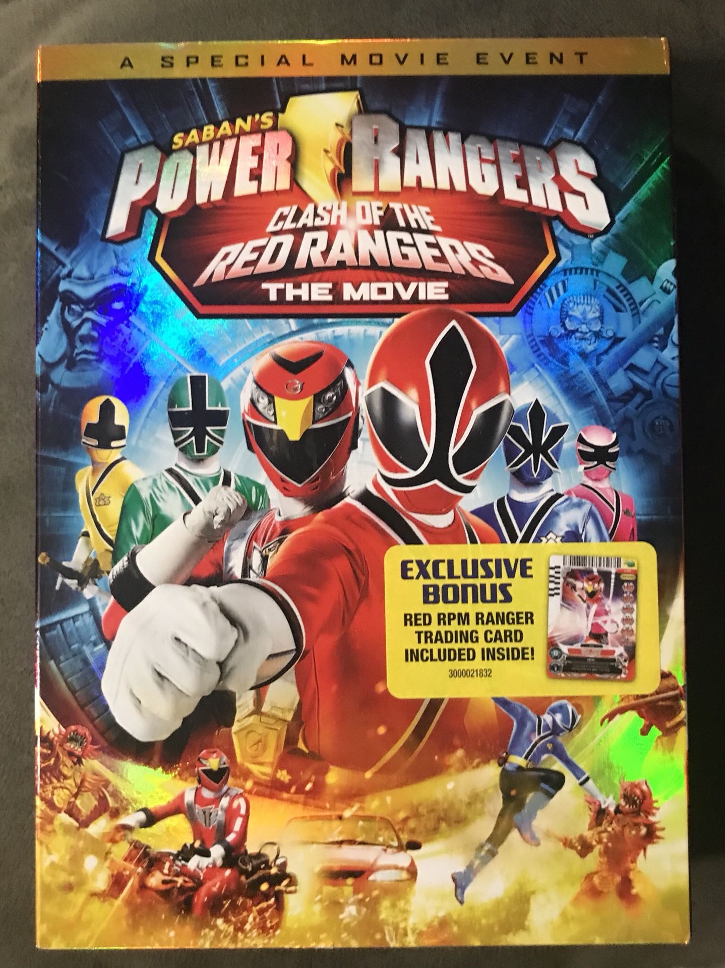POWER RANGERS Clash Of The RED RANGERS The Movie DVD