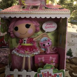 Lalaloopsy Doll- Jewel Sparkles and Pet Persian Cat