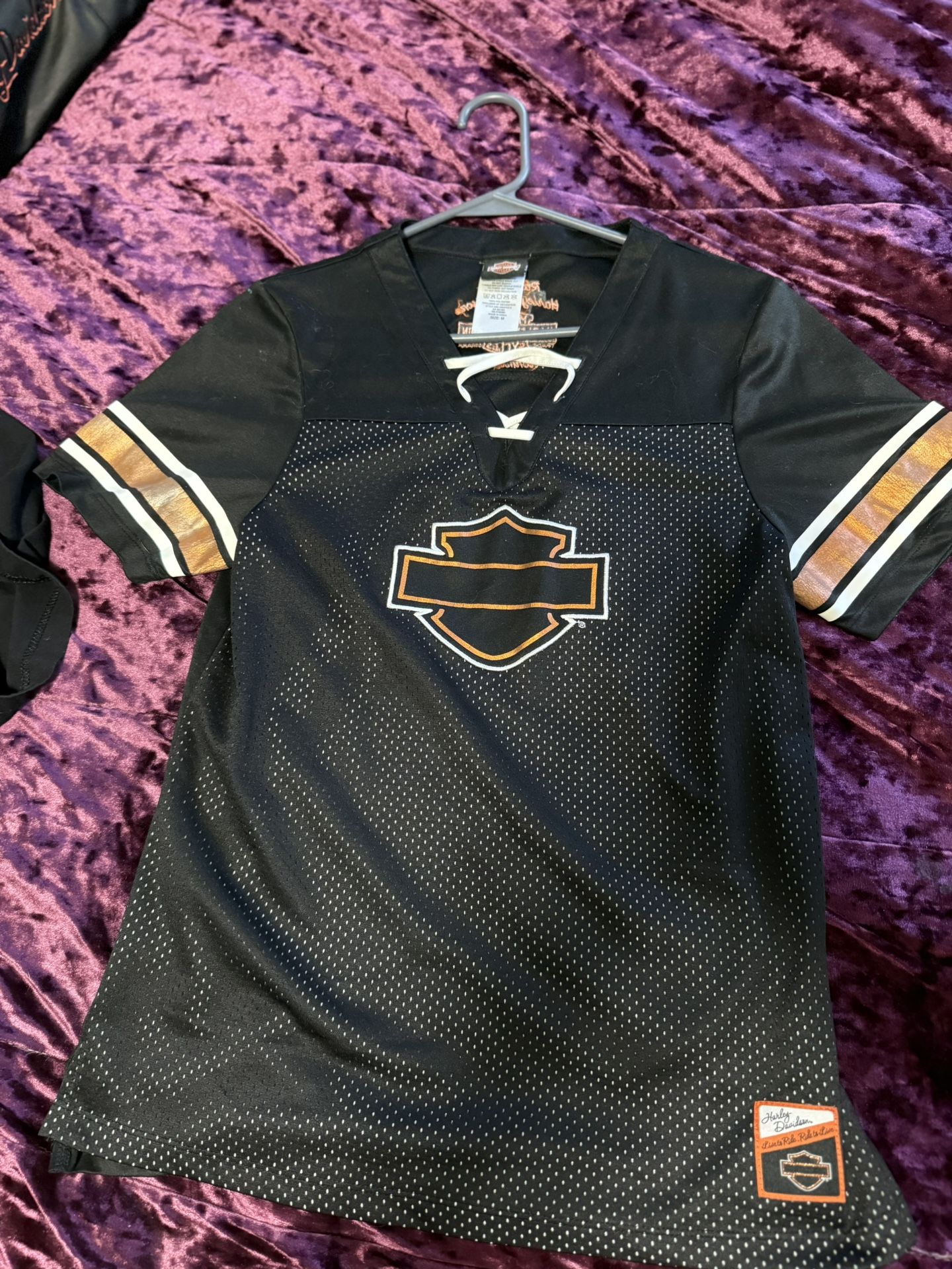 Medium Jersey Style Harley Davidson Shirt