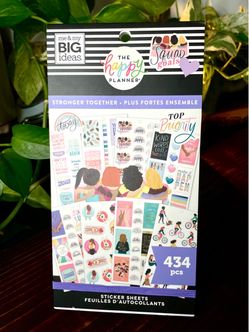 The Happy Planner Squad Goals Stronger Together Sticker Book