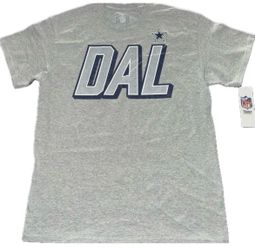 Dallas Cowboys Gray T Shirt Mens Medium Large XL New DAL Logo