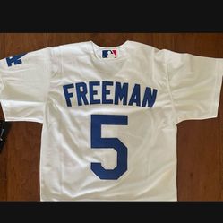 Youth And Adult White Los Angeles Dodgers Freeman World Series Jersey
