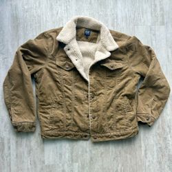 Brown GAP Curdoroy Fur Jacket