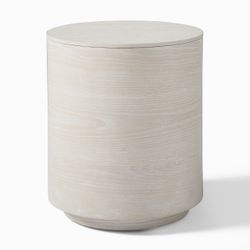 West elm wooden side table