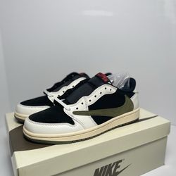Travis Scott Olive Jordan 1 Low 