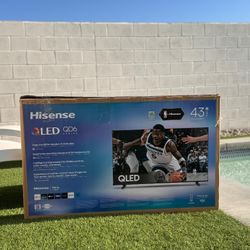 43” Hisense smart 4k Qled tv