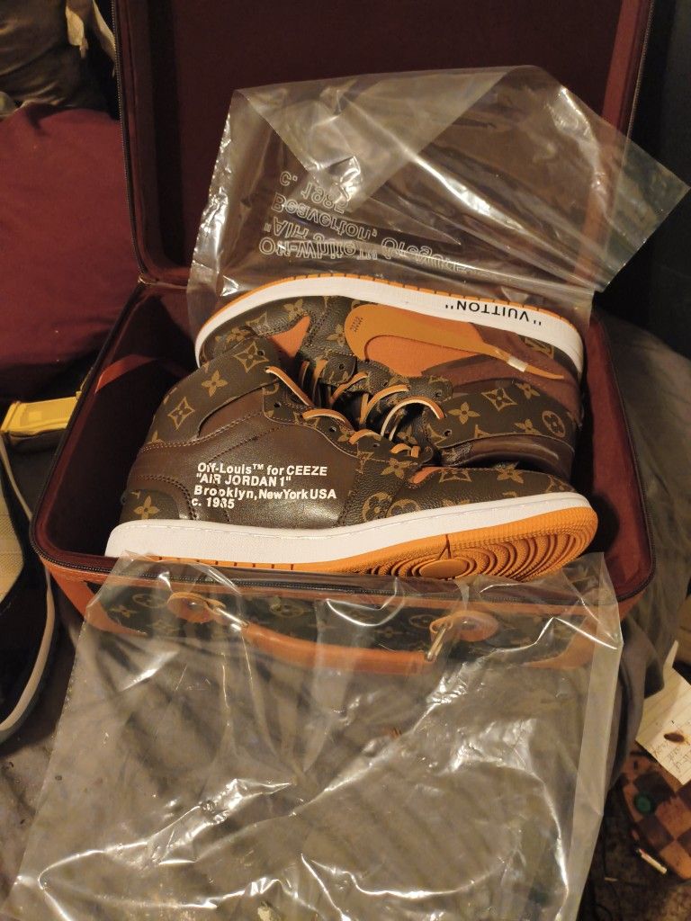 Off White Lv Jordan 1s With Box