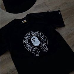 chrome hearts bape tee