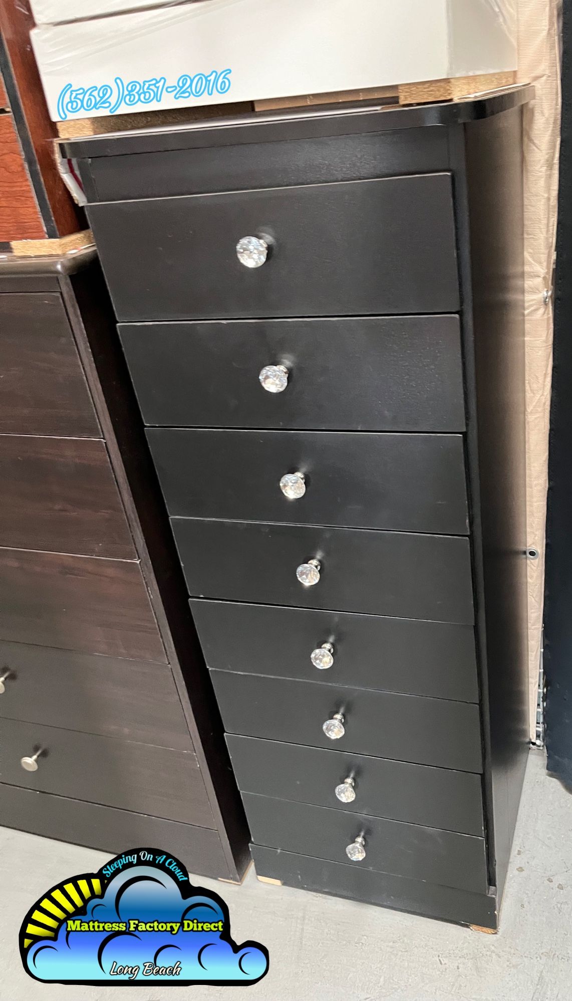 Paulina Black Diamond Dresser Chest Cómoda Cajonera Nueva