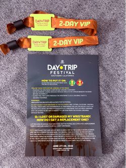 2 VIP TICKETS TO DAYTRIP LONG BEACH BOTH DAYS