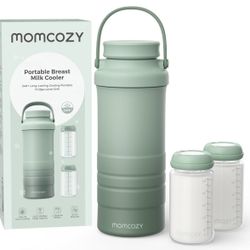 Momcozy 22oz Portable Breast Milk Cooler for Outdoor, Life Saver with 360° Total Cooling for 24 Hours