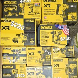 Dewalt 20-Volt 60-Volt Cordless Compact Circular Saw Bandsaw Hammer Drill Belt Sander Impact Driver 18ga Crown Stapler 